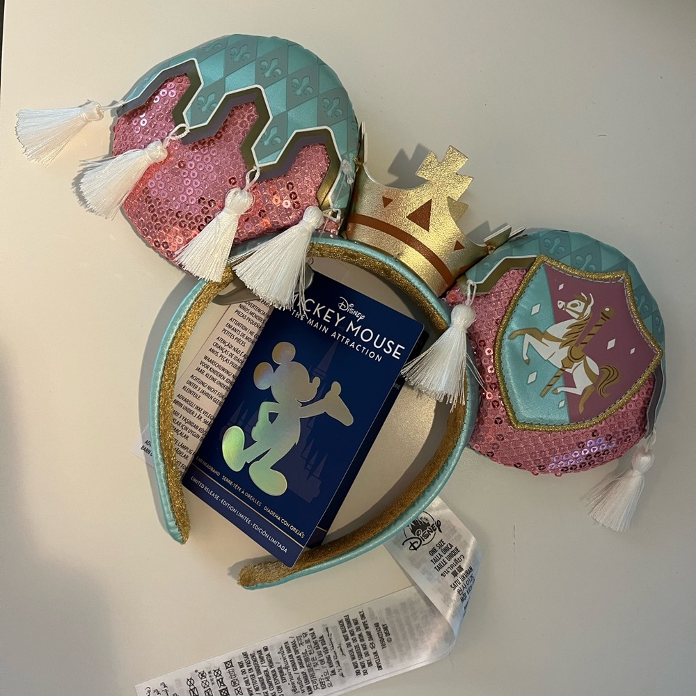 Mickey Mouse The Main Attraction Ear Headband Prince Charming Regal Carousel